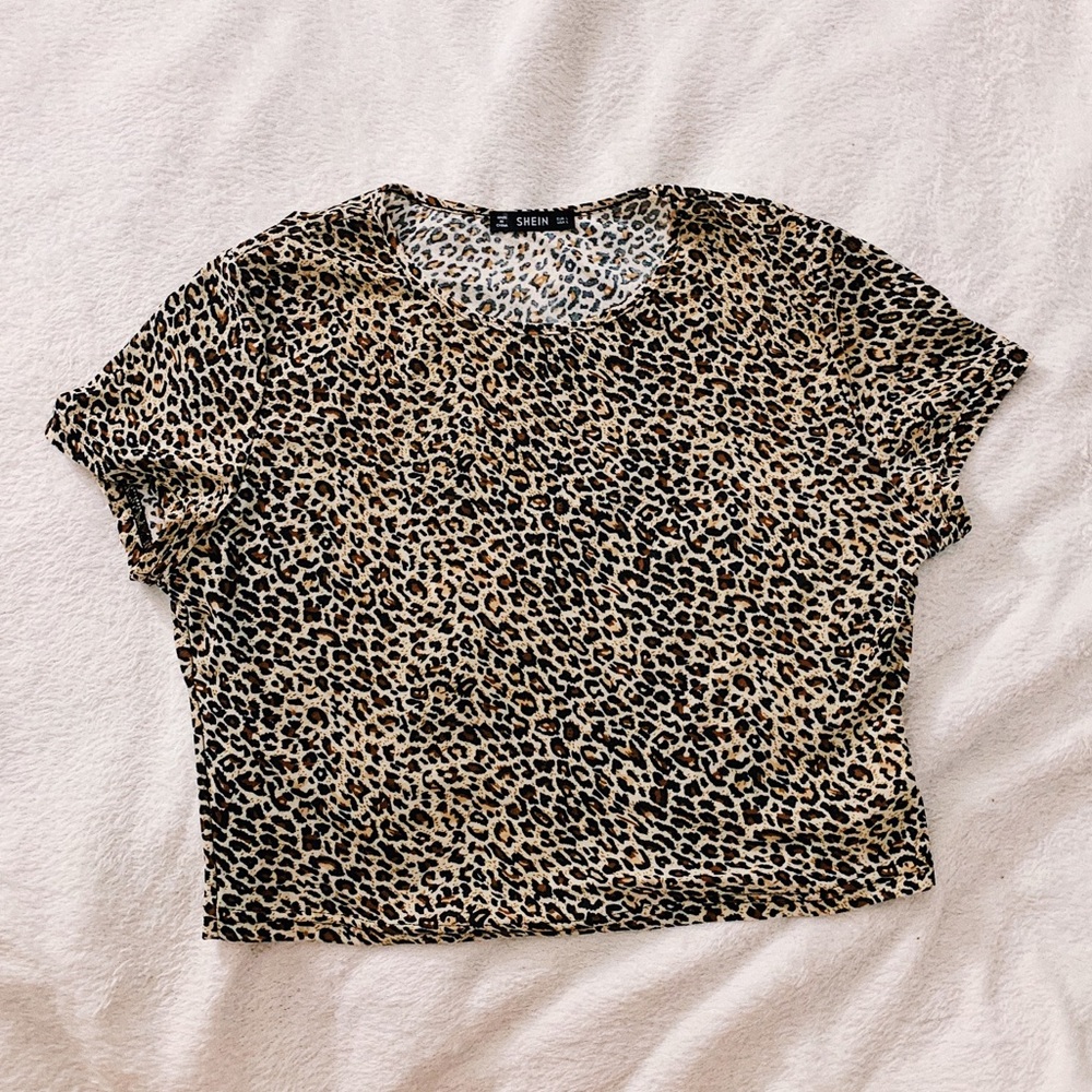 Cheetah Print Crop Top